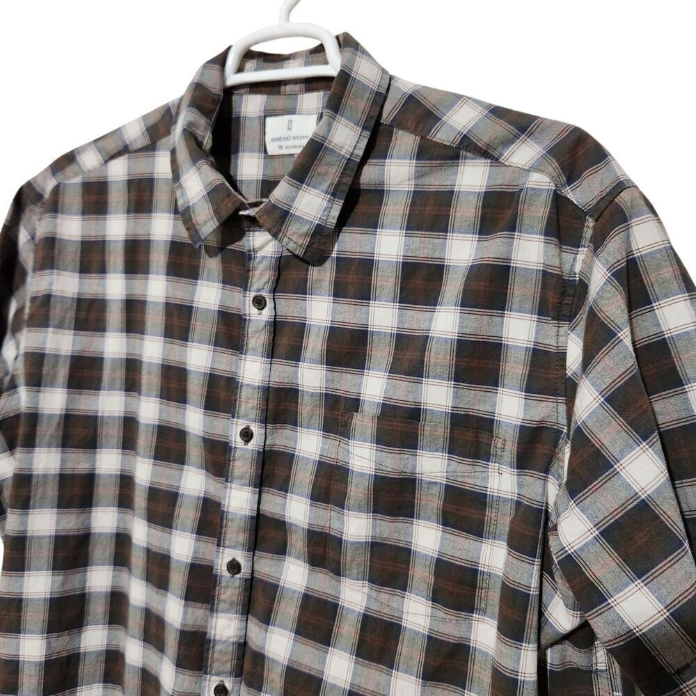 Mutual Weave Shirt Size 2XL Plaid Button Up Short Sleeve - Picture 2 of 8
